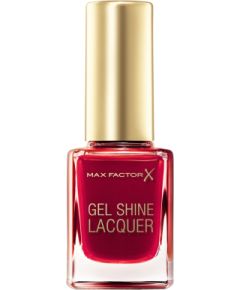 Max Factor Gel Shine Lacquer Top Coat Nail Polish 50 Radiant Ruby 11ml Nagu lakas