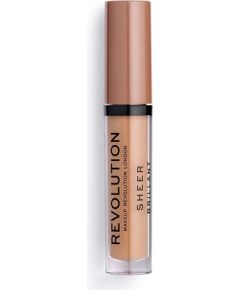 Makeup Revolution Sheer Brillant Vegan Lip Gloss 119 Hustle 3.5ml Помады, блески, бальзамы