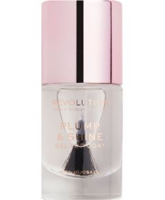 Makeup Revolution Plump & Shine Top Coat Nail Polish 15ml Nagu lakas