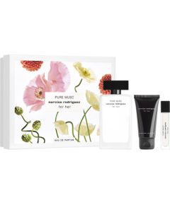 Xmas 2023 Set Narciso Rodriguez: Pure Musc Eau De Parfum For Women 100ml + Pure Musc Eau De Parfum For Women 10ml + Pure Musc Hydrating Body Lotion 50ml Dāvanu komplekti
