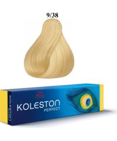 Wella Professionals Koleston Perfect Permanent Hair Dye 9/38 Very Light Blonde Golden Pearl 60ml Matu kopšana