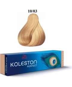 Wella Professionals Koleston Perfect Permanent Hair Dye 10/03 Bright Natural Golden Blond 60ml Matu kopšana