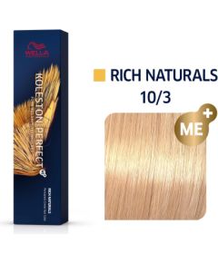 Wella Professionals Koleston Perfect Me+ Permanent Hair Dye 10/3 Lightest Gold Blonde 60ml Matu kopšana