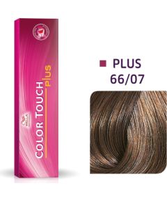 Wella Professionals Color Touch Plus Ammonia-Free Semi-Permanent Hair Dye 66/07 Dark Blonde Natural Intense Chestnut 60ml Matu kopšana