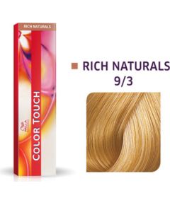 Wella Professionals Color Touch Ammonia-Free Semi-Permanent Hair Dye 9/3 Golden Light Blonde Mahogany 60ml Matu kopšana