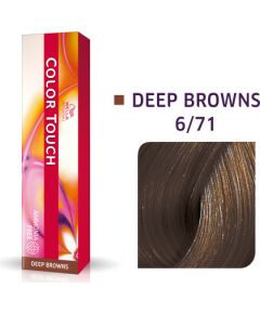 Wella Professionals Color Touch Ammonia-Free Semi-Permanent Hair Dye 6/71 Dark Blonde Ash Chestnut 60ml Matu kopšana