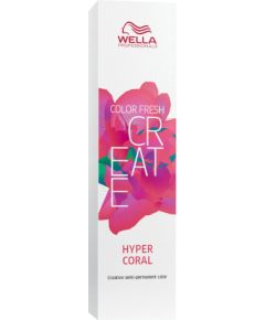 Wella Professionals Color Fresh Create Ammonia-Free Semi-Permanent Hair Dye Hyper Coral 60ml Matu kopšana