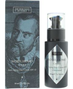 The Merchant Of Venice Nobil Homo Care Nourishing Daily Use Cream Face SPF 15 50ml Ķermeņa kosmētika