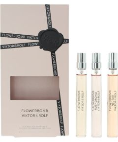 Set Viktor & Rolf: Flowerbomb Ruby Orchid Eau De Parfum For Women 10ml + Flowerbomb Nectar Eau De Parfum For Women 10ml + Flowerbomb Eau De Parfum For Women 10ml Парфюмерные наборы