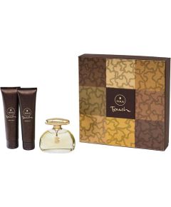 Touch Set Tous: Touch Eau De Toilette For Women 100ml + Touch Nourishing Body Lotion 100ml + Touch Moisturizing Shower Gel 100ml Dāvanu komplekti