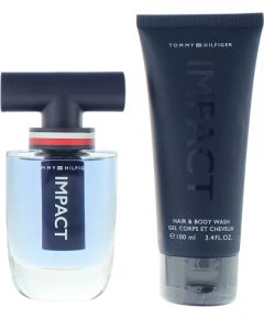 Set Tommy Hilfiger: Impact Eau De Toilette For Men 50ml + Impact Shower Gel Body 100ml Dāvanu komplekti
