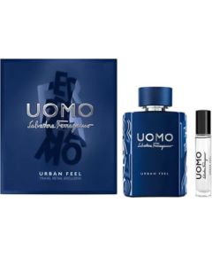 Set Salvatore Ferragamo: Uomo Urban Feel Eau De Toilette For Men 10ml + Uomo Urban Feel Eau De Toilette For Men 100ml Dāvanu komplekti