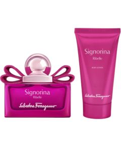 Set Salvatore Ferragamo: Signorina Ribelle Eau De Parfum For Women 30ml + Signorina Ribelle Hydrating Body Lotion 50ml Dāvanu komplekti