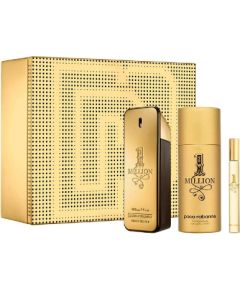 Set Paco Rabanne: 1 Million Eau De Toilette For Men 100ml + 1 Million Eau De Toilette For Men 10ml + 1 Million Shower Gel For All Skin Types 100ml Dāvanu komplekti