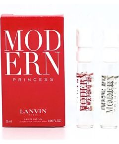 Set Lanvin: Modern Princess Eau Sensuelle Eau De Toilette For Women 2ml *Vial + Modern Princess Eau De Parfum For Women 2ml *Vial Dāvanu komplekti