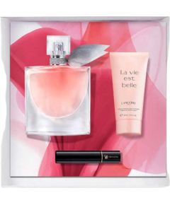 Set Lancome: La Vie Est Belle Eau De Parfum For Women 50ml + La Vie Est Belle Hydrating Body Lotion 50ml + Hypnose Mascara Black 2ml Dāvanu komplekti