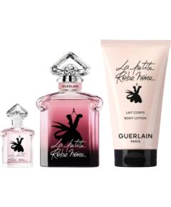 Set Guerlain: La Petite Robe Noire Intense Eau De Parfum For Women 50ml + La Petite Robe Noire Intense Eau De Parfum For Women 5ml + La Petite Robe Noire Intense Hydrating Body Lotion 75ml Dāvanu komplekti