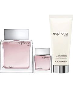 Set Calvin Klein: Euphoria Eau De Toilette For Men 100ml + Euphoria Eau De Toilette For Men 15ml *Miniature + Euphoria After-Shave Balm 100ml Парфюмерные наборы
