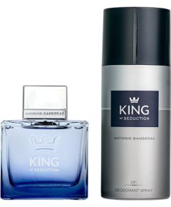 Set Antonio Banderas: King of Seduction Eau De Toilette For Men 100ml + King of Seduction Freshness Deodorant Spray For Men 150ml Парфюмерные наборы