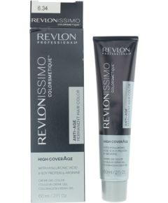 Revlon Revlonissimo Colorsmetique Permanent Hair Dye 6.34 Dark Hazel Blonde 60ml Уход за волосами