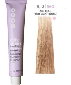 Milk Shake Creative SLS/SLES-Free Permanent Hair Dye 9.139AG Ash Gold Very Light Blond 100ml Уход за волосами