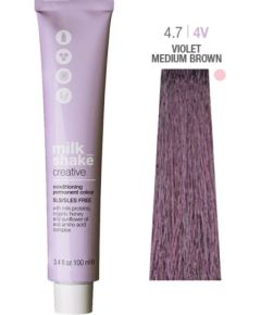 Milk Shake Creative SLS/SLES-Free Permanent Hair Dye 4.74V Violet Medium Brown 100ml Уход за волосами