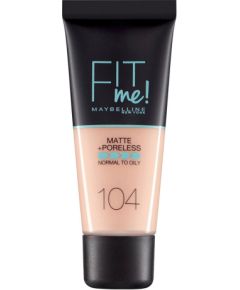 Maybelline Fit Me Matte + Poreless Liquid Foundation 104 Soft Ivory 30ml Kосметические средства
