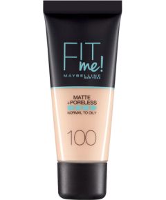 Maybelline Fit Me Matte + Poreless Liquid Foundation 100 Warm Ivory 30ml Kосметические средства