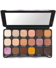 Makeup Revolution Forever Flawless Eyeshadow Palette Nude Silk 18 Shades 19.8 g Kосметические средства