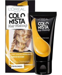 L'Oreal Paris Colorista Hair Makeup Semi-Permanent Hair Dye #YELLOWHAIR 30ml Matu kopšana