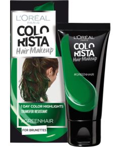 L'Oreal Paris Colorista Hair Makeup Semi-Permanent Hair Dye #GREENHAIR 30ml Уход за волосами