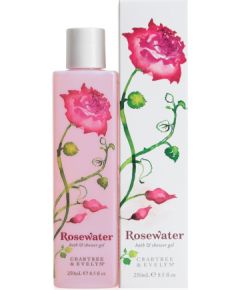Crabtree & Evelyn Rosewater Cleansing Shower Gel For All Skin Types 250ml Dušas želejas ķermenim