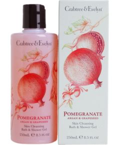 Crabtree & Evelyn Pomegranate Argan & Grapeseed Cleansing Shower Gel For All Skin Types 250ml Dušas želejas ķermenim