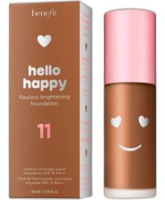 Benefit Hello Happy Brightening Liquid Foundation 11 Dark Neutral SPF 15 30ml Kосметические средства