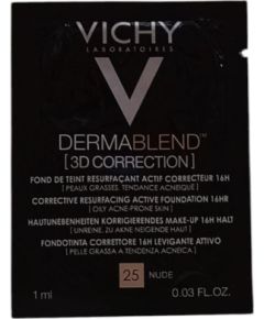 Vichy, DERMABLEND, Colour Correcting, Liquid Foundation, 25, Nude, 1 ml *Sample Dekoratīvā kosmētika