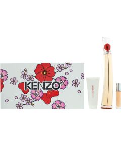 Set Kenzo: Flower L'absolue, Eau De Parfum, For Women, 100 ml + Flower L'absolue, Eau De Parfum, For Women, 10 ml + Flower L'absolue, Hydrating, Body Lotion, 75 ml Dāvanu komplekti