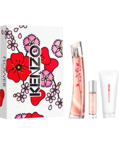 Set Kenzo: Flower Ikebana, Eau De Parfum, For Women, 75 ml + Flower Ikebana, Eau De Parfum, For Women, 10 ml + Flower Ikebana, Hydrating, Body Lotion, 75 ml Dāvanu komplekti