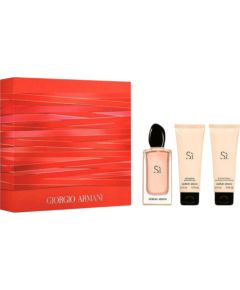 Set Giorgio Armani: Si, Eau De Parfum, For Women, 100 ml + Si, Body Lotion, Body, 75 ml + Si, Hydrating, Shower Gel, All Skin Types, 75 ml Парфюмерные наборы