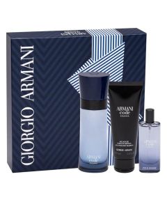 Set Giorgio Armani: Code Colonia, Eau De Toilette, For Men, 75 ml + Code Colonia, Eau De Toilette, For Men, 15 ml + Code Colonia, Shower Gel, All Skin Types, 75 ml Парфюмерные наборы