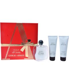 Set Giorgio Armani: Acqua di Gioia, Eau De Parfum, For Women, 100 ml + Acqua di Gioia, Body Lotion, Body, 75 ml + Acqua di Gioia, Shower Gel, All Skin Types, 75 ml Парфюмерные наборы