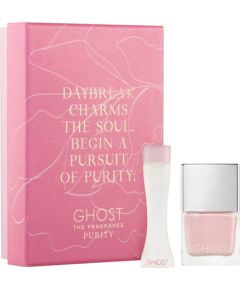 Set Ghost: Purity, Eau De Toilette, For Women, 5 ml + Ghost, Nail Polish, 10 ml Dāvanu komplekti