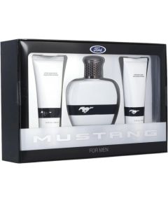 Set Ford: Mustang White, Eau De Toilette, For Men, 100 ml + Mustang White, After-Shave Balm, 100 ml + Mustang White, Body Wash, For Hair & Body, 100 ml Dāvanu komplekti