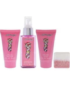 Set Ed Hardy: Ed Hardy, Scented Spray, For Women, 50 ml + Ed Hardy, Body Wash, 50 ml + Ed Hardy, Hydrates, Body Lotion, 50 ml + Ed Hardy, Cleansing, Bath Bomb Парфюмерные наборы