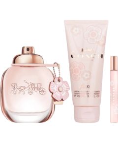 Set Coach: Floral, Eau De Parfum, For Women, 90 ml + Floral, Eau De Parfum, For Women, 7.5 ml + Floral, Body Lotion, All Over The Body, 100 ml Dāvanu komplekti