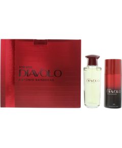 Set Antonio Banderas: Diavolo, Eau De Toilette, For Men, 100 ml + Diavolo, 24h Protection, Deodorant Spray, For Men, 150 ml Парфюмерные наборы
