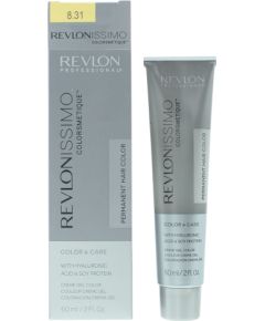 Revlon, Revlonissimo Colorsmetique, KER-HA Complex, Permanent Hair Dye, 8.31 Light Beige Blonde, 60 ml Matu kopšana