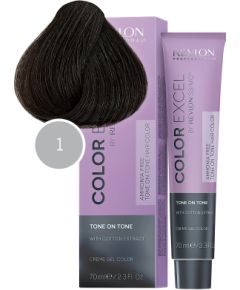 Revlon, Color Excel, Semi-Permanent Hair Dye, 1 Black, 70 ml Matu kopšana