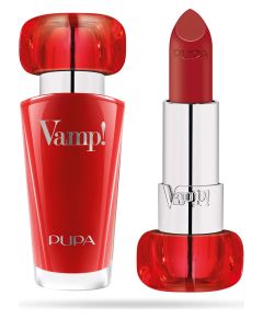 Pupa, Vamp!, Paraben-Free, Volume, Cream Lipstick, 302, Ruby Red, 3.5 g *Tester Помады, блески, бальзамы