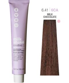 Milk Shake, Creative, SLS/SLES-Free, Permanent Hair Dye, 6.416CA Milk Chocolate, 100 ml Matu kopšana