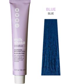 Milk Shake, Creative, SLS/SLES-Free, Permanent Hair Dye, .1.A Blue, 100 ml Matu kopšana